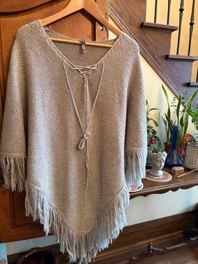 Woman's Knit Poncho